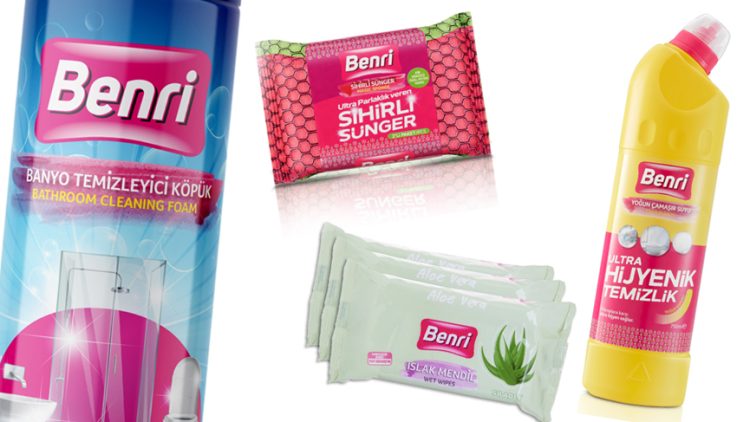 Benri’nin temizlik ve hijyen ürünleri Gratislerde