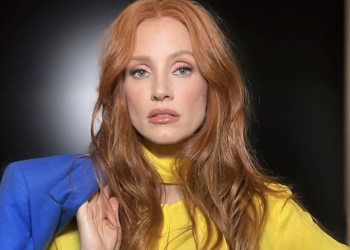Jessica Chastain İtalyan lüks moda markası için kamera karşısında