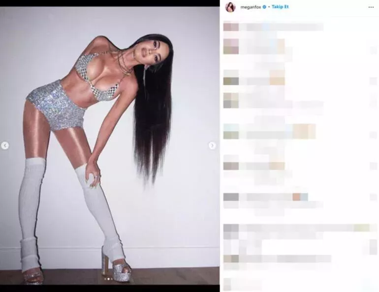 Megan Fox'un yeni imajı Jessica Rabbit'e benzetildi!