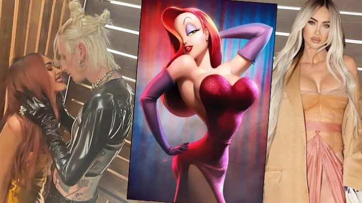 Megan Fox'un yeni imajı Jessica Rabbit'e benzetildi