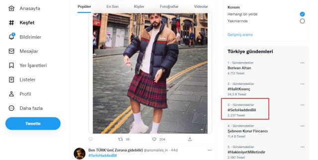 Rapçi Sefo gittiği ülkede etek giydi, paylaşımlar sosyal medyanın gündemine oturdu