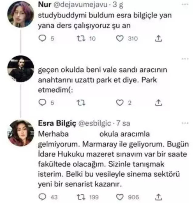 Esra Bilgiç kendisi hakkında konuşan gençlere cevap verdi!