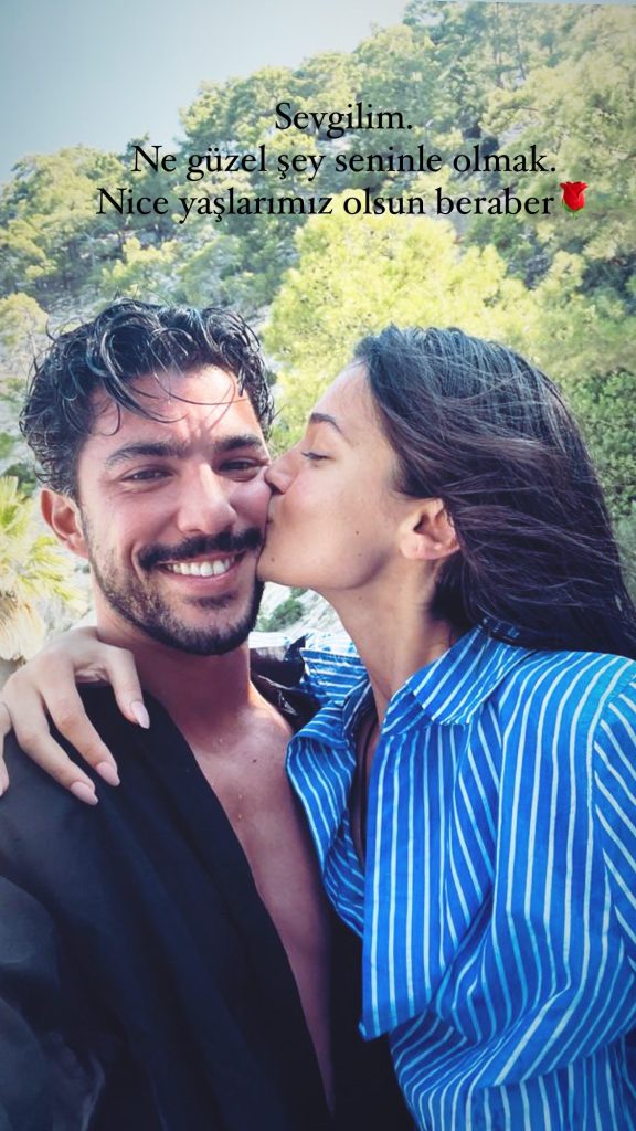 Pınar Denizden Kaan Yıldırıma romantik kutlama Ne güzel şey seninle olmak