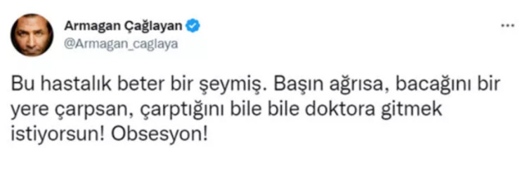 Kanserle mücadele eden Armağan Çağlayan dan üzen paylaşım