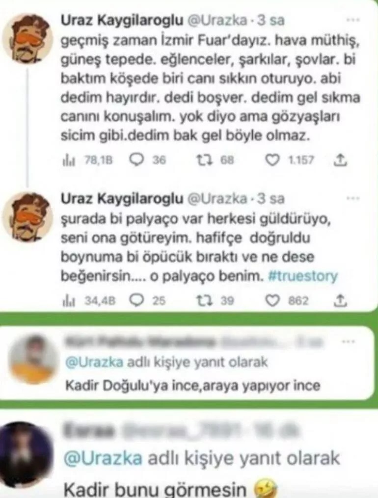 Uraz Kaygılaroğlu, Kadir Doğulu'ya yaptığı ironik göndermeyle gündeme damga vurdu!