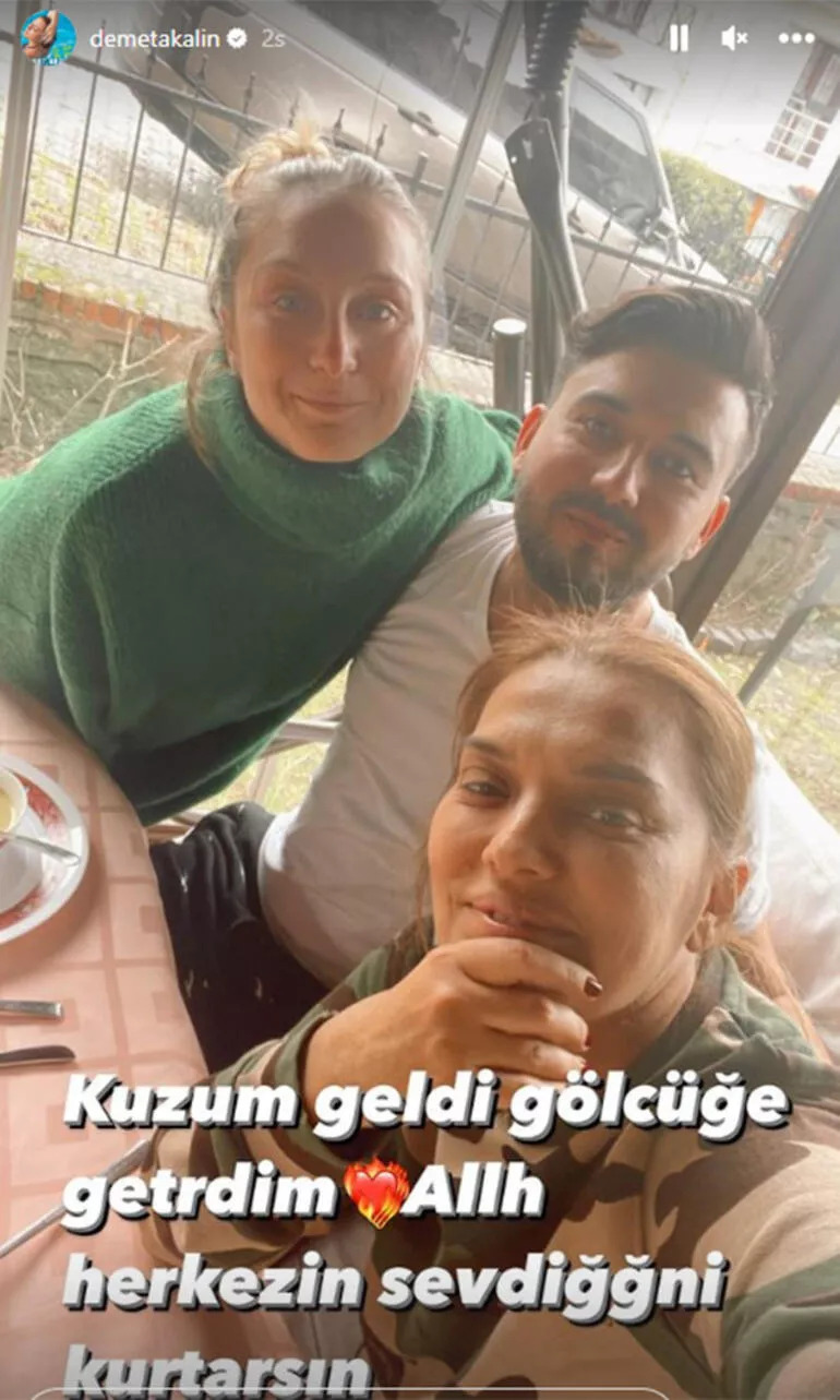 Demet Akalın yeğenine kavuştu: Gölcük'e evine getirdim