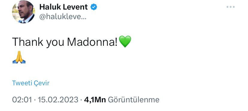 Madonna nın yardım çağrısına Haluk Levent ten yanıt 