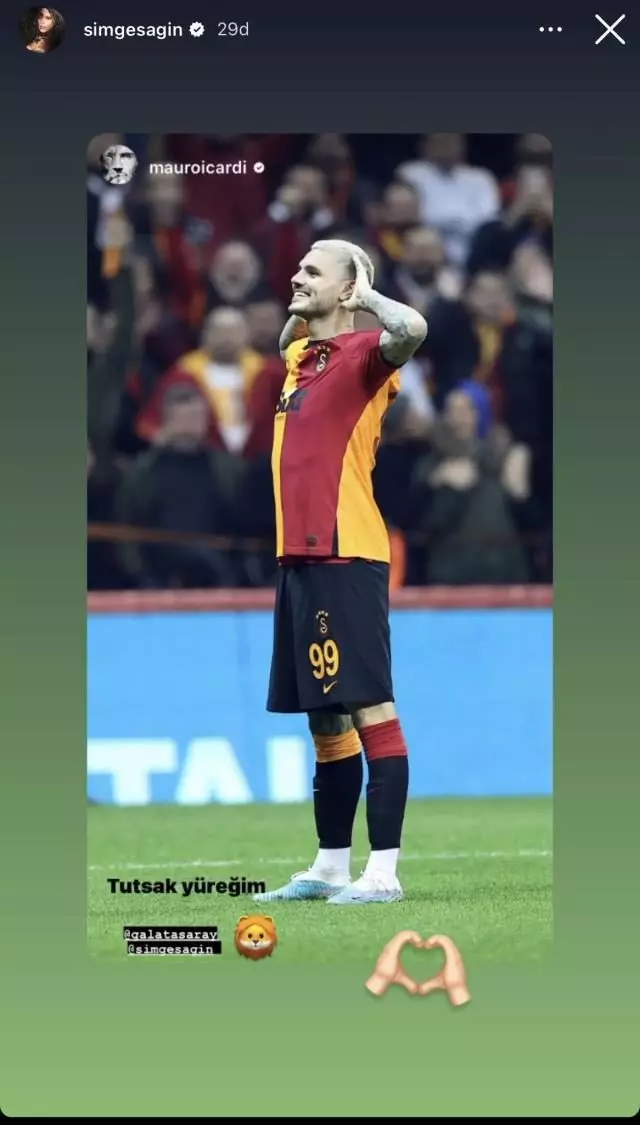 Simge'den Icardi'ye kalpli cevap!