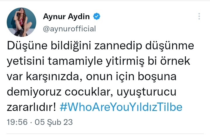 Ünlü şarkıcı Aynur Aydın’dan Yıldız Tilbe’ye sert gönderme: Sen kimsin Yıldız Tilbe