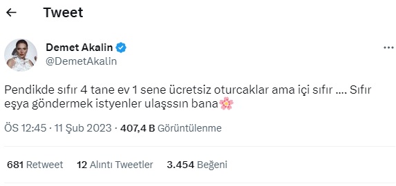 demet-akalin-evlerini-depremzedelere-acti - All Magazine