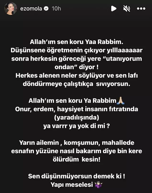 Ezgi Mola Kızılay Başkanı Kerem Kınık a tepki gösterdi