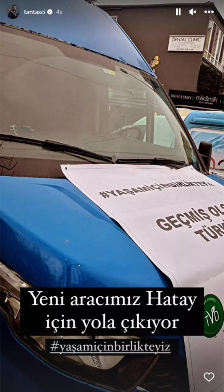 Tan Taşçı yardımlara devam ediyor: Yeni aracımız Hatay için yola çıkıyor