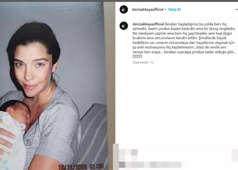 Deniz Akkaya’dan kızı Ayşe’ye: Sen nereye ben oraya
