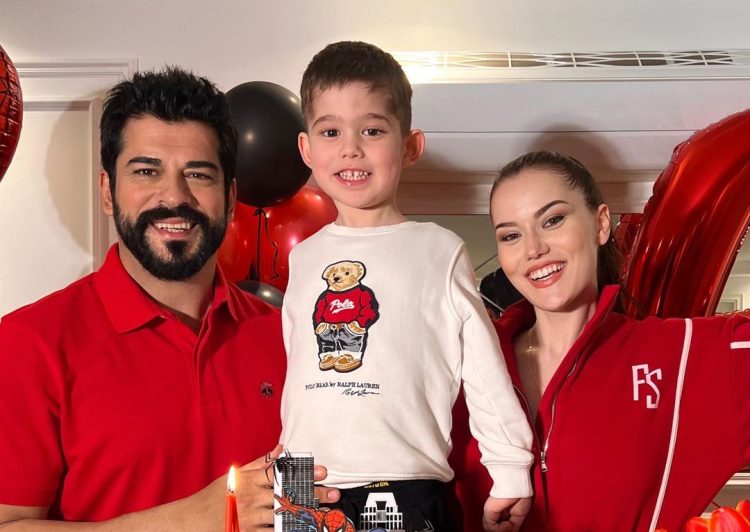 Fahriye Evcen oğlu Karan'ın yaş günü kutlamasından paylaştı