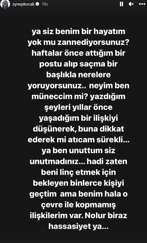 Oğuzhan Koç’un Demet Özdemir’den ayrılmasına Zeynep Koçak’ın paylaşımı mı neden oldu? “Oturdum ilahi adalet bekliyorum” 