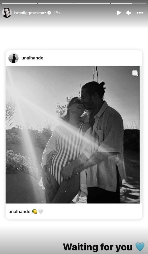 İsmail Ege Şaşmaz, Instagram'da paylaştığı fotoğrafla baba olacağını duyurdu
