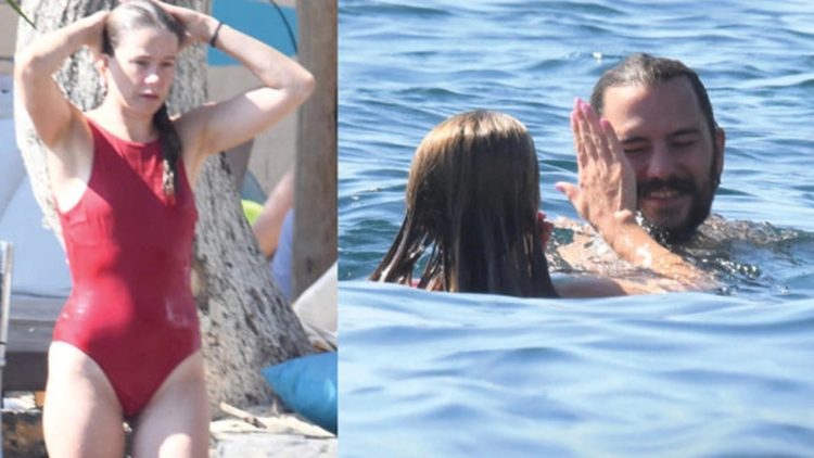 Burcu Biricik ve eşi Emre Yetkin Bodrumda tatilin keyfini sürdü