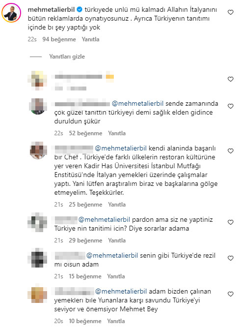Mehmet Ali Erbil, Danilo Zanna'yı sert sözlerle eleştirdi
