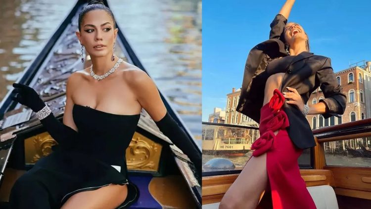 Demet Özdemir’in Kineo Ödül Töreni’nde giydiği elbise olay yarattı