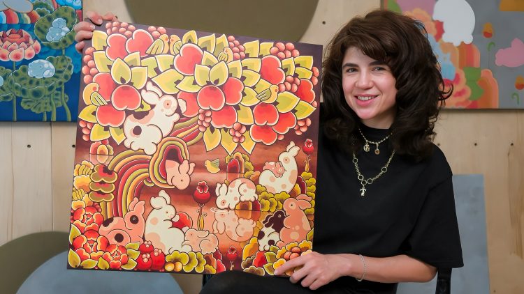 Göksu Gül imzalı ‘Şeftali Rüyası’ Trendyol Sanat’ta